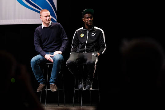 Hammarbys assisterande tränare Stefan Billborn och Gershon