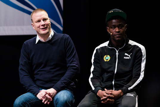 Hammarbys assisterande tränare Stefan Billborn och Gershon