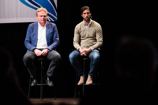 Göteborgs tränare Jörgen Lennartsson och Mattias