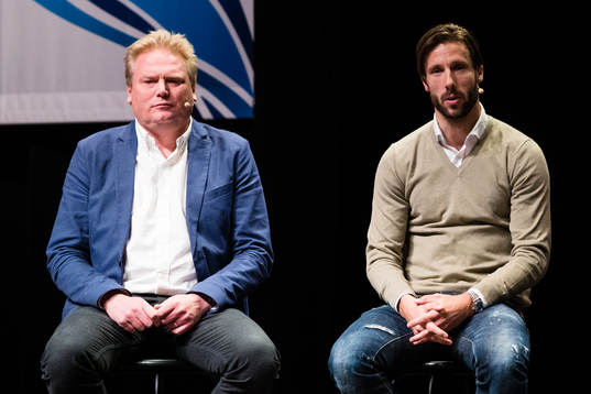 Göteborgs tränare Jörgen Lennartsson och Mattias