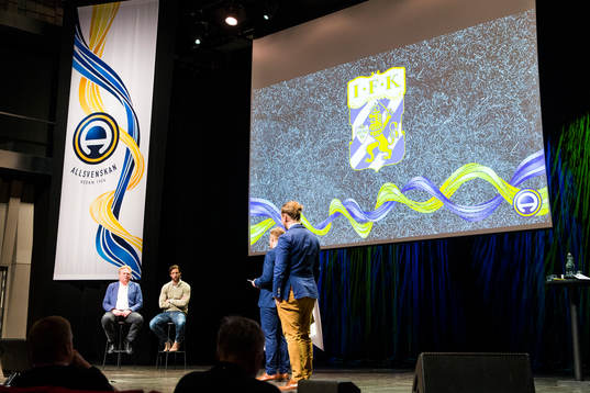Representanter från Göteborg på scenen