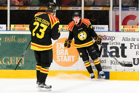 Brynäs Jonathan Pudas jublar