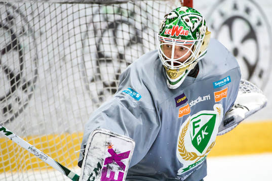 Färjestads målvakt Lars Haugen