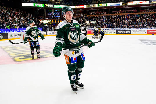 Färjestads Sebastian Erixon deppar