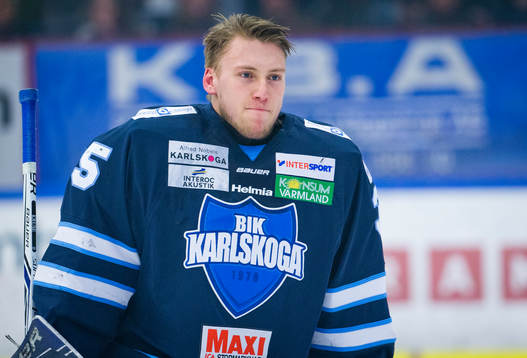 Karlskogas målvakt Emil Kruse