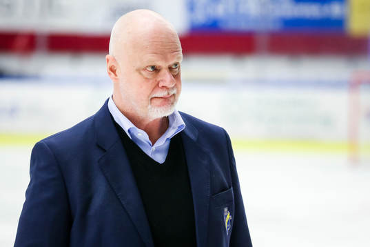 s tränare Roger Melin  ishockeymatchen i