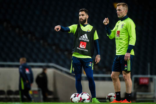 Jimmy Durmaz och Sebastian Larsson