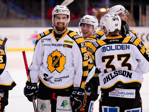 Skellefteås Axel Holmström glad