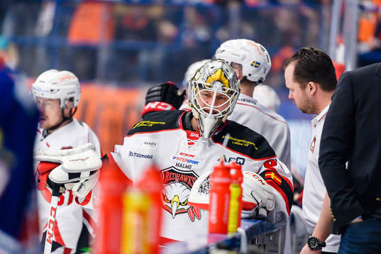 Malmö Redhawks målvakt Oscar Alsenfelt