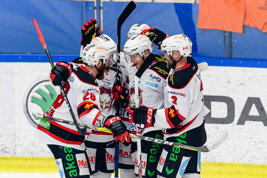 Malmö Redhawks Frederik Storm jublar