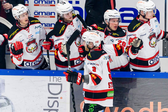 Malmö Redhawks Frederik Storm jublar