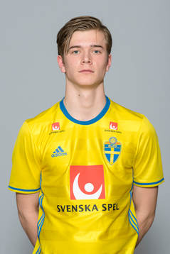 Alexander Ahl-Holmström i P18-landslaget