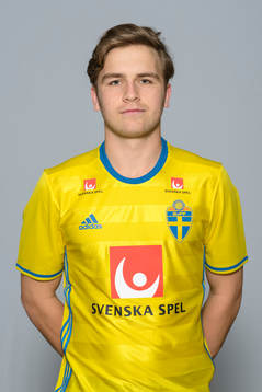 Erik Gunnarsson i P18-landslaget