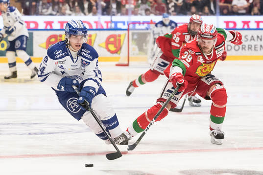 Leksands Oskar Lang och Moras Jacob Nilsson  i