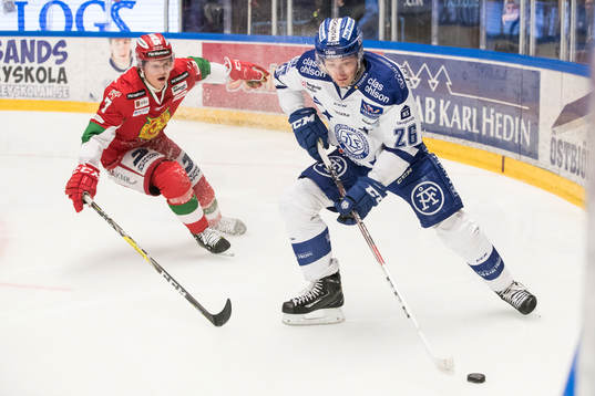 Leksands Patrik Norén och Moras Erlend Lesund  i