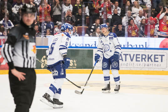 Leksands Benjamin Youds och Daniel Bertov deppar i
