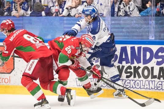 Leksands Johan Olofsson och Moras Nathan Deck  i