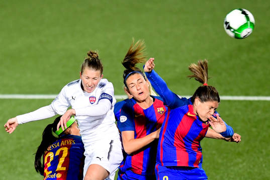 Rosengårds Emma Berglund och Barcelonas Alexia Putellas