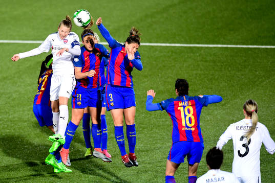 Rosengårds Emma Berglund och Barcelonas Alexia Putellas