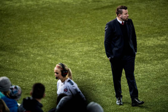 Rosengårds tränare Jack Majgaard Jensen deppar