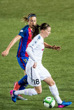 Rosengårds Lotta Schelin och Barcelonas Alexia Putellas