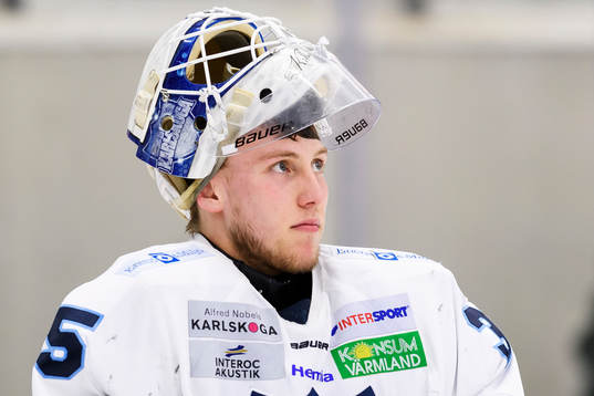 Karlskogas målvakt Emil Kruse