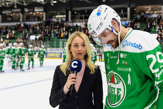 Cmores Ida Björnstad intervjuar Rögles Ludvig Rensfeldt