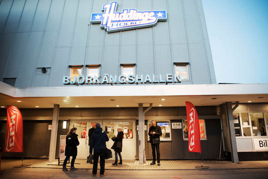 Exteriör av Björkängshallen