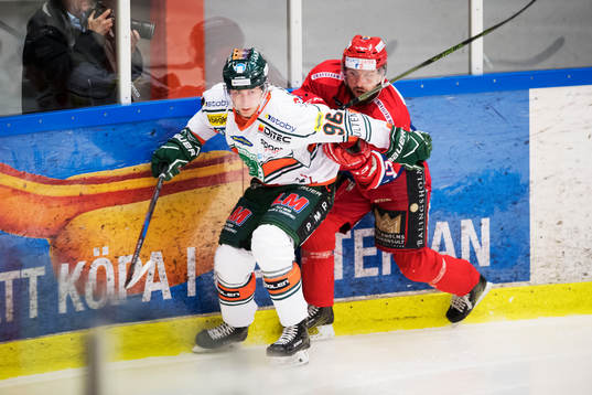 Kristianstads Viktor Wahlden och Huddinges Robin Sjörén