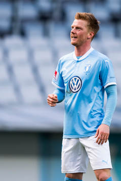 Malmö FFs Anders Christiansen deppar