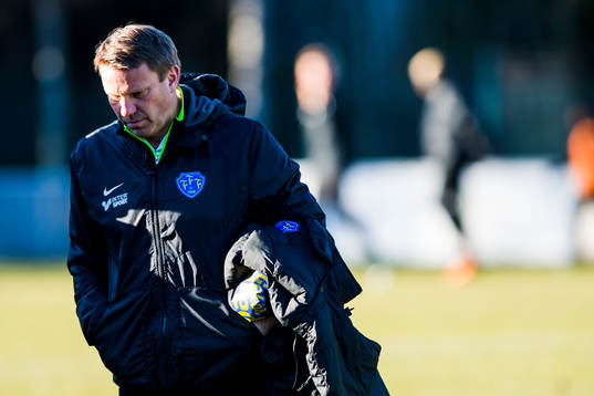 Falkenbergs tränare Hans Eklund