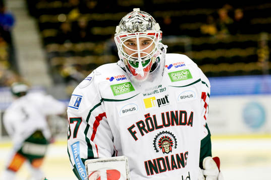 Frölundas målvakt Johan Gustafsson
