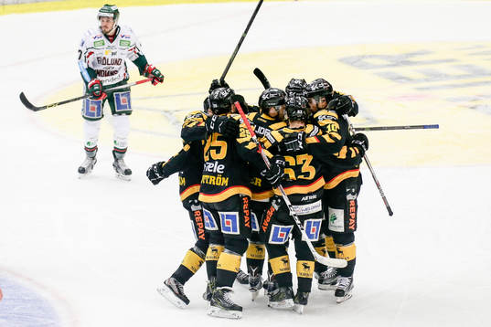 Skellefteås Oscar Möller jublar