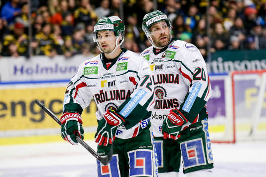 Frölundas Patrik Carlsson och Joel Lundqvist