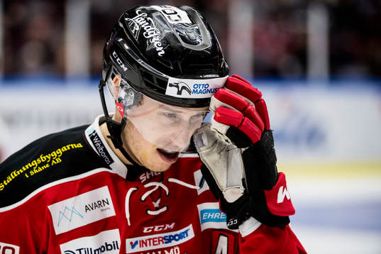 Malmö Redhawks Robin Alvarez deppar