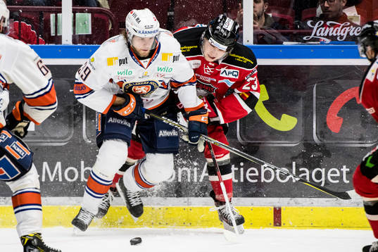 Växjös Calle Rosén och Malmö Redhawks Christoffer