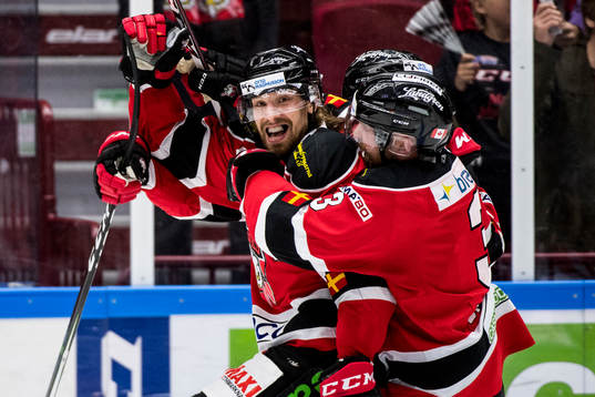 Malmö Redhawks Andreas Thuresson jublar