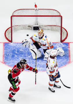 Malmö Redhawks Rhett Rakhshani jublar