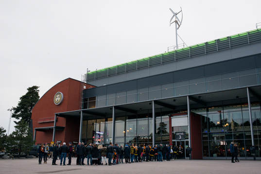 Gavlerinken Arena före kvartsfinal 4 i SM-slutspelet i
