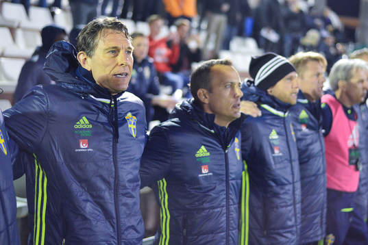 COACH SWEDEN U21, HÅKAN ERICSON, WITH YOUR TECHNICAL TEAM