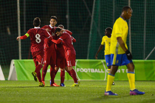SERBIA, CELEBRATE GOAL OF MARKO GRUJIC (16 SERBIA)
