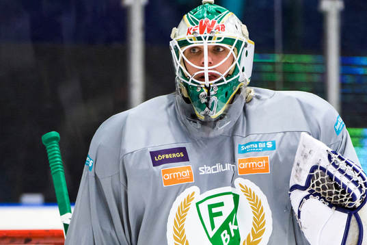 Färjestads målvakt Adam Werner