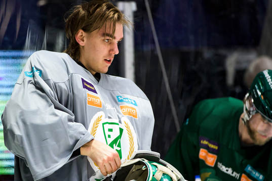 Färjestads målvakt Adam Werner