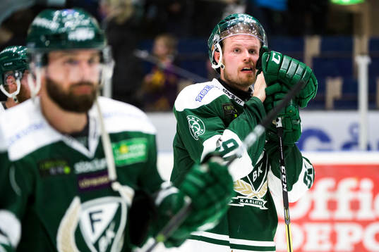 Färjestads Alexander Johansson deppar
