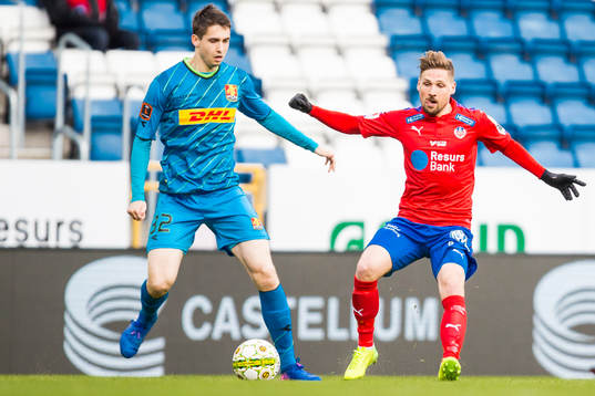 Nordsjällands Viktor Tranberg och Helsingborgs Martin