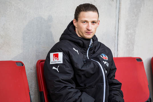 Helsingborgs Jesper Lange på bänken