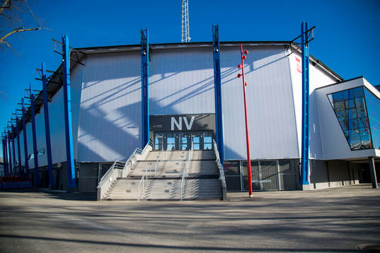 Vy över ingången till Nord Västra läktaren
