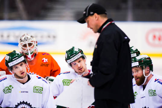 Frölundas Matt Donovan, Nicklas Lasu och Robin Figren