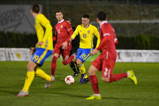 KERIM MRABTI (18 SWEDEN) CONTROL THE BALL