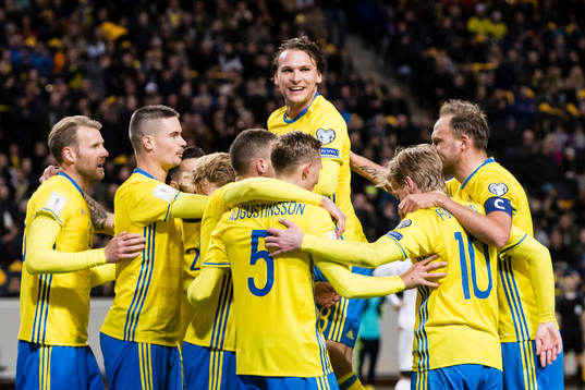 Sveriges Ola Toivonen, Mikael Lustig, Albin Ekdal, Ludwig